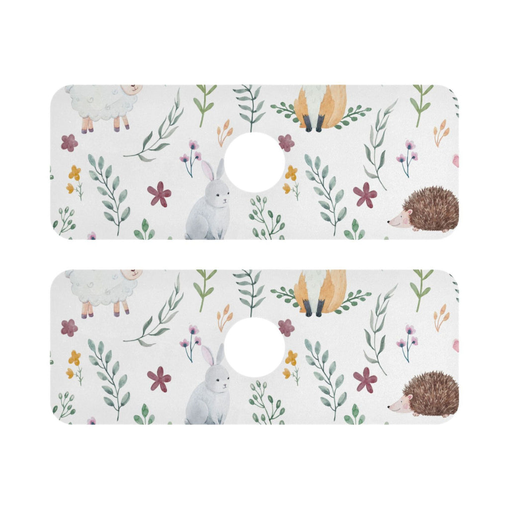 Sink Splash Guard Set with Drying Mat, 2 PCs, 30x5.4in A768707