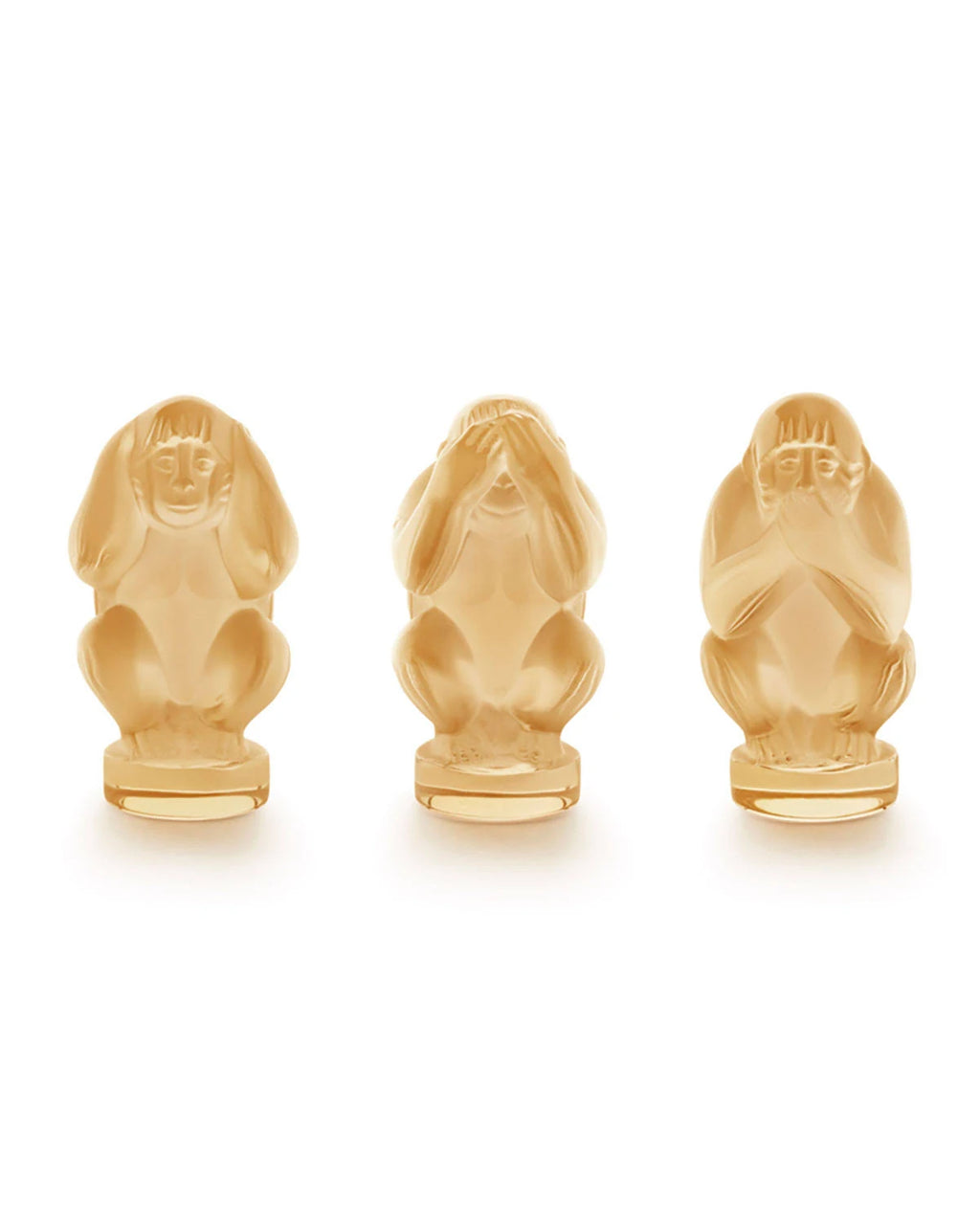 Three Wise Monkeys Gold Luster Set Y126149