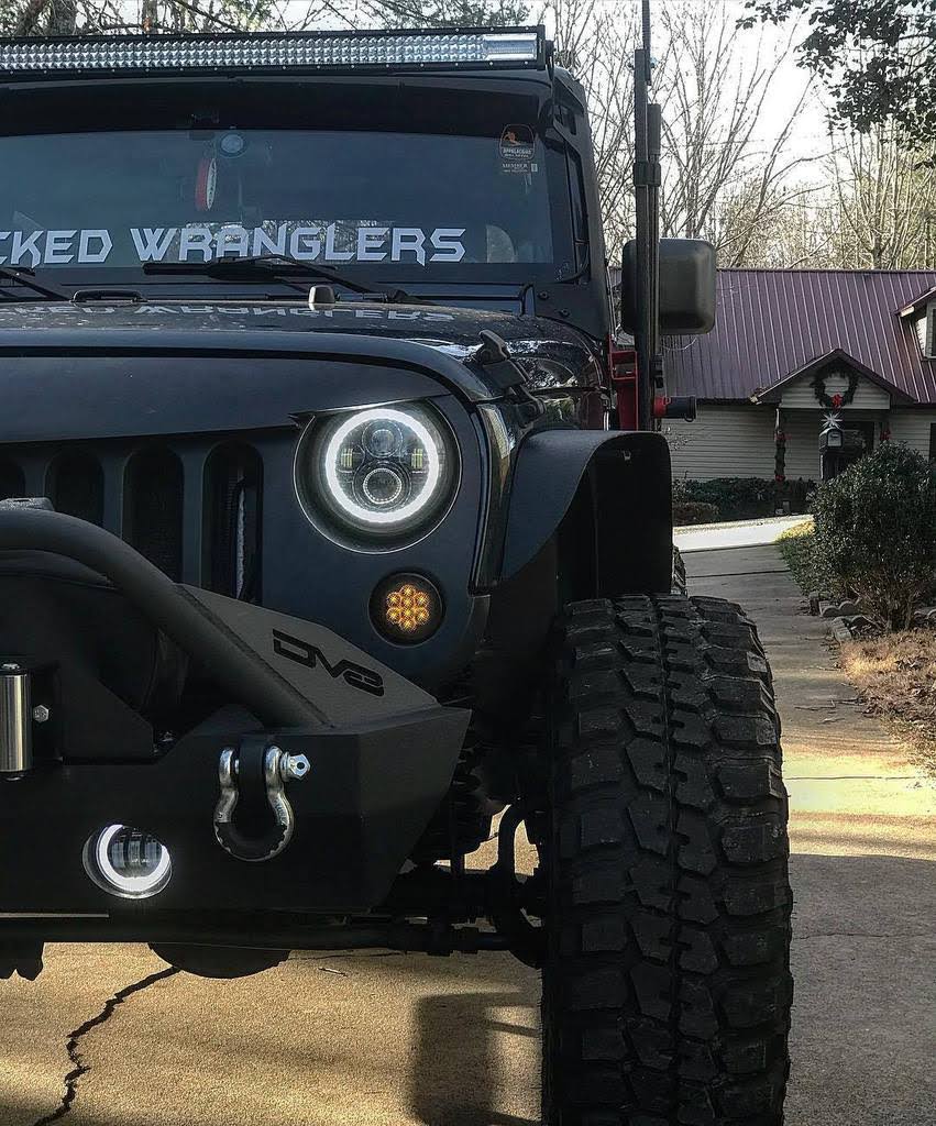 Black Bezel LED Headlights L9669