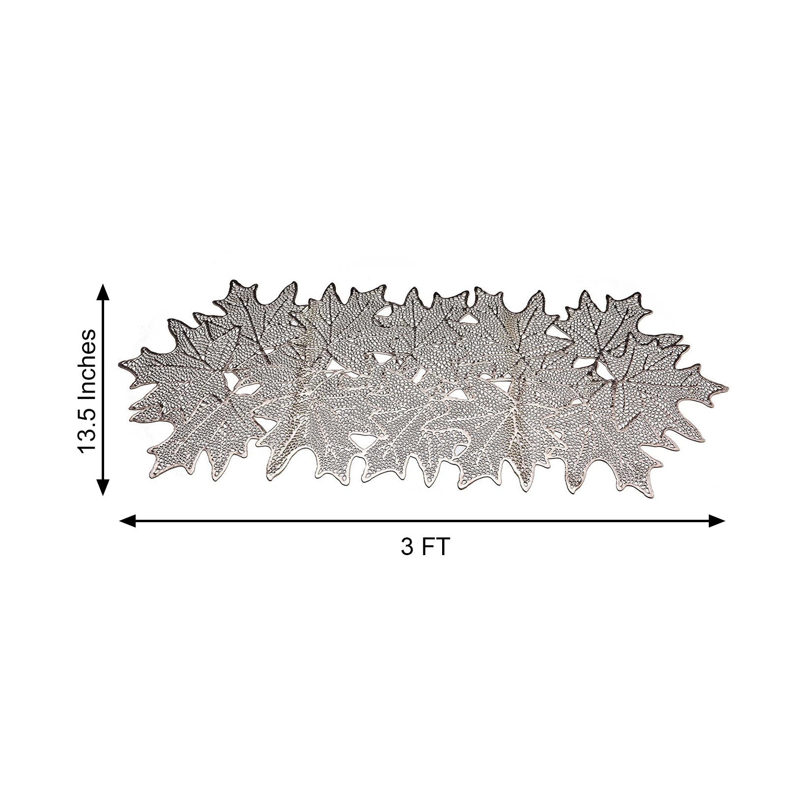 Gold Maple Leaf Vinyl Table Runner W595008