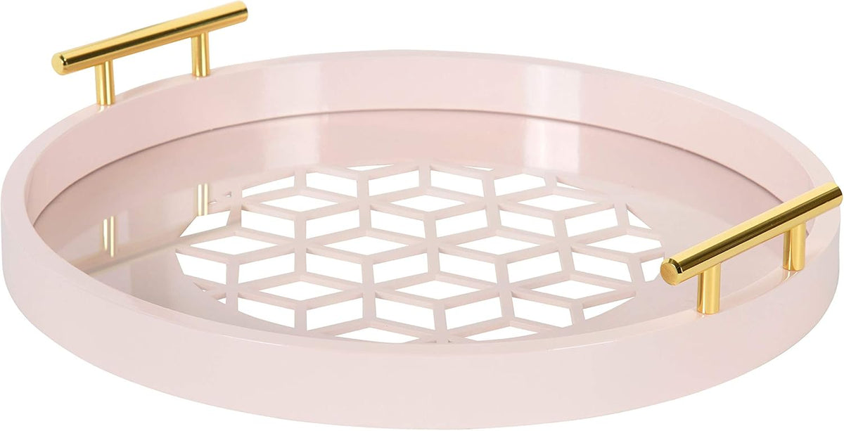 Sand Light Brown Round Decorative Tray B882
