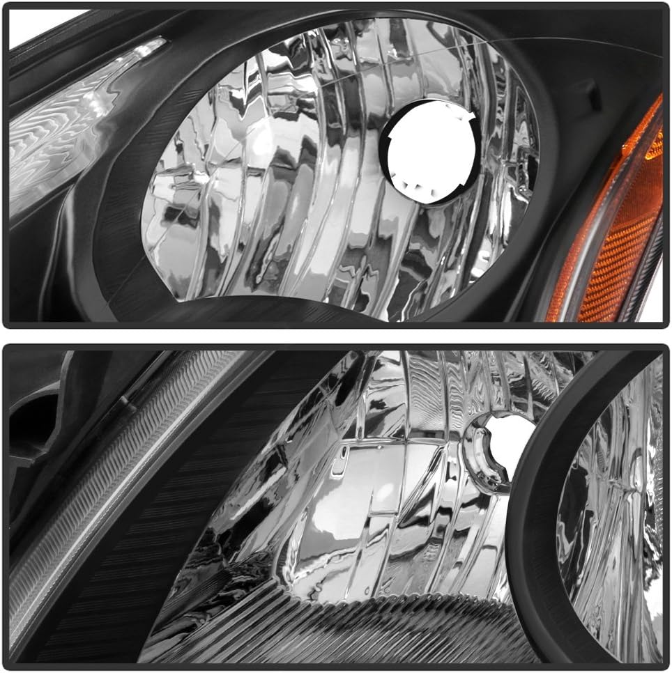 Black Housing Halogen Headlights for 2010-2012 Nissan Altima 4Dr Sedan D944