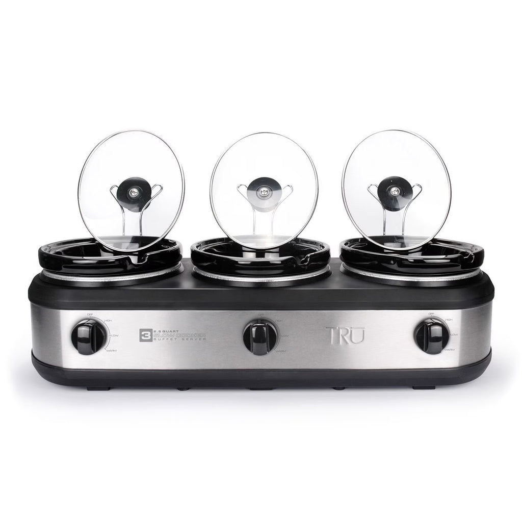 3-Crock Pot Buffet Slow Cooker Set A592411