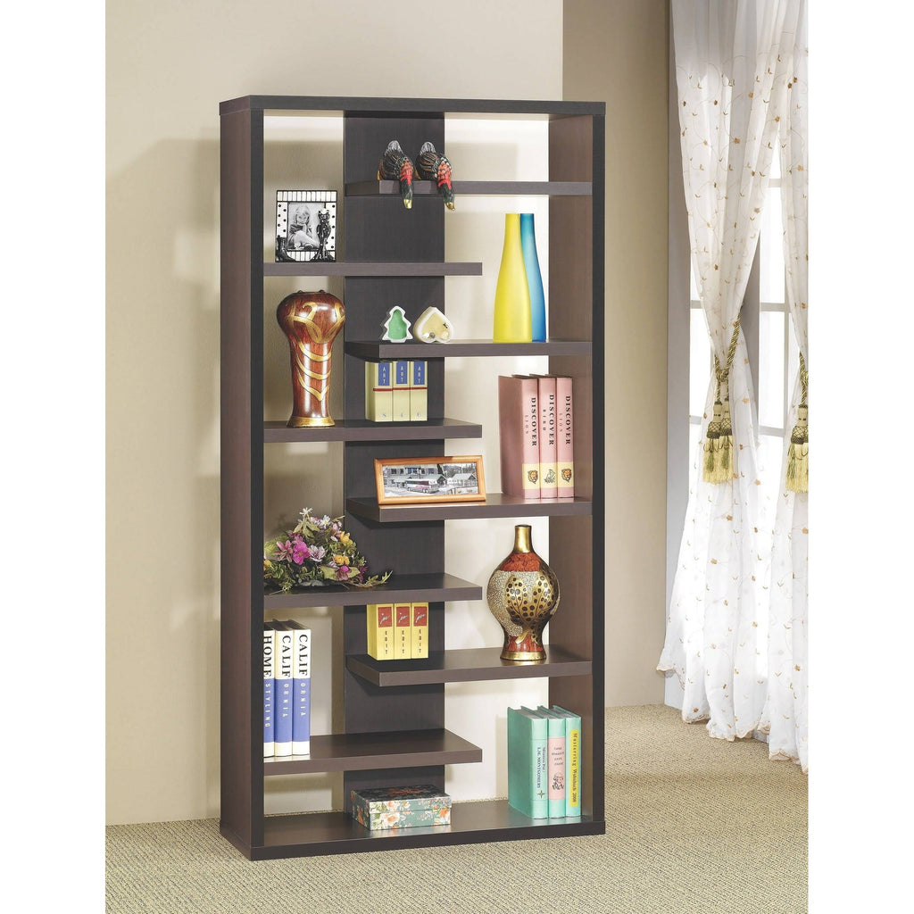 Cappuccino Bookcase Display X8696