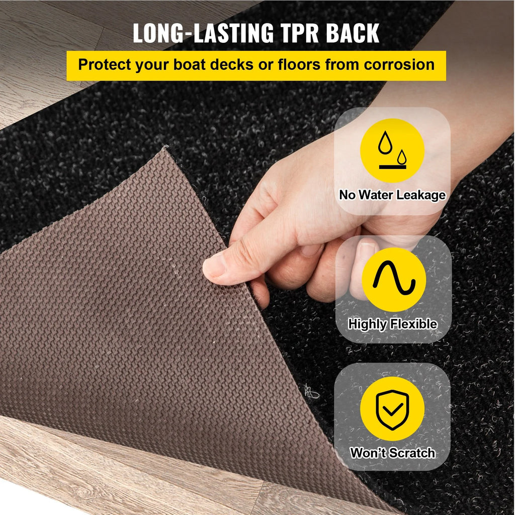 6 ft x 13.1 ft Marine Grade Waterproof Cuttable Carpet R56513
