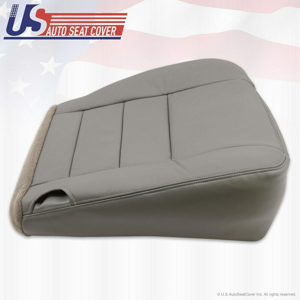 Gray Leather Driver Bottom Seat Cover Z29106