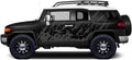 Burst Side Graphics Kit 3M Vinyl Decal Wrap Compatible with Toyota FJ Cruiser 2007-2014 - Nimbus Gray Y374488