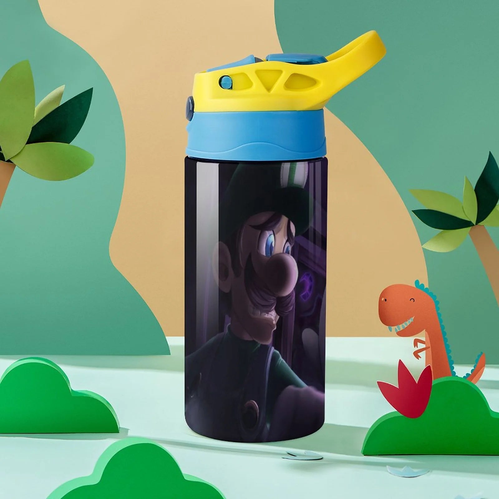 Insulated Stainless Steel Water Bottle with Straw D366131