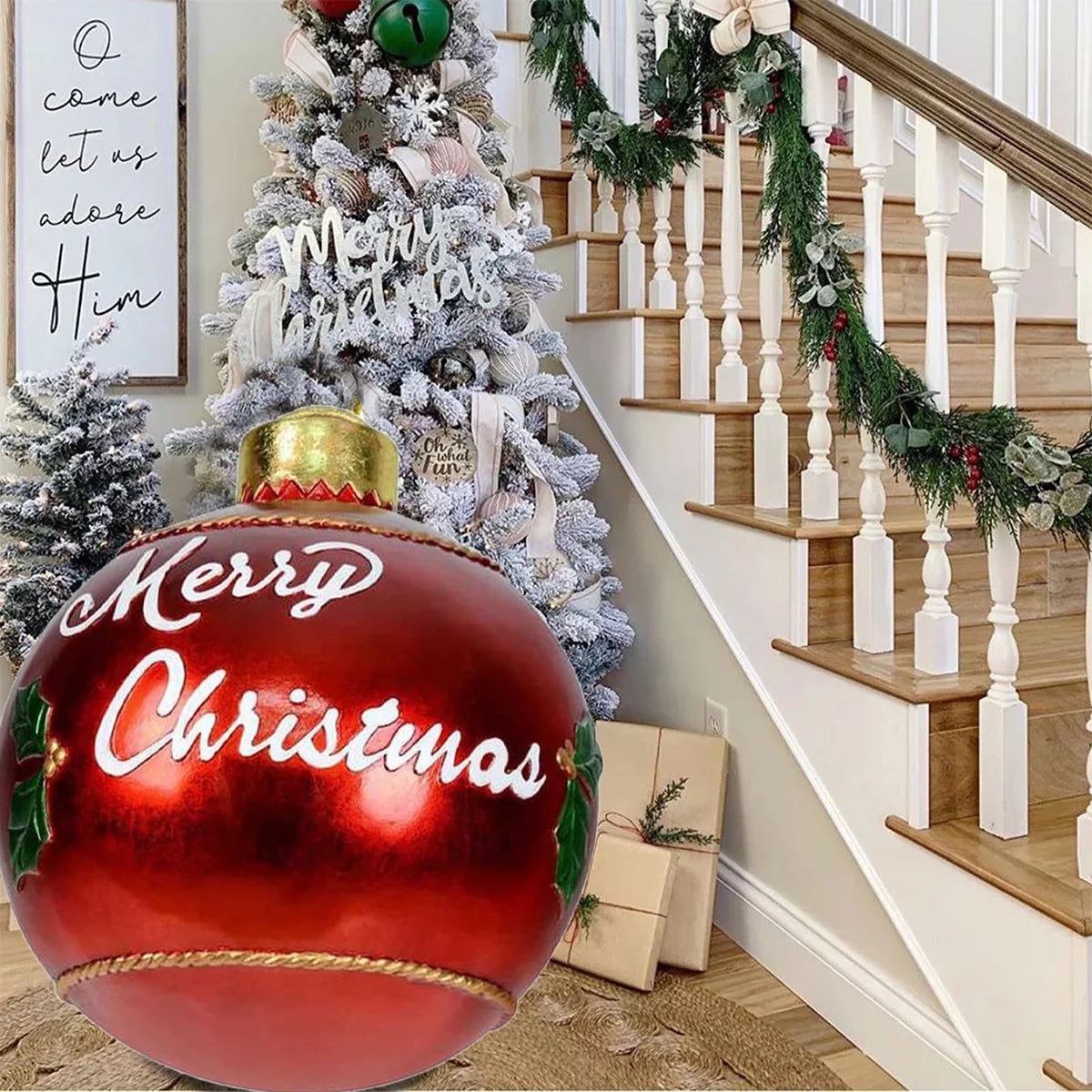 23.6 Inch Inflatable Christmas Ball with Pump E109