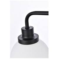 Black 4 Lights Bath Sconce with Frosted Shade O551