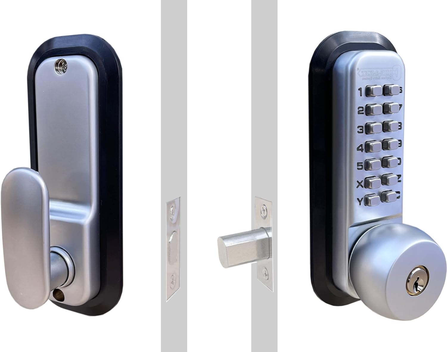 Chrome Mechanical Deadbolt Door Lock V869772