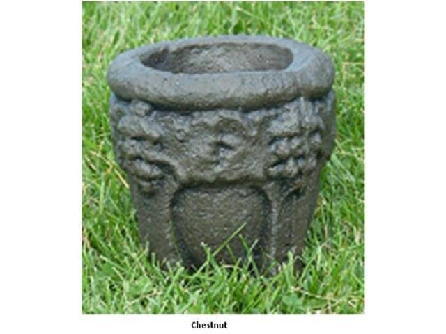 18” Angel with Basket Outdoor Garden Statue Chestnut Finish B278