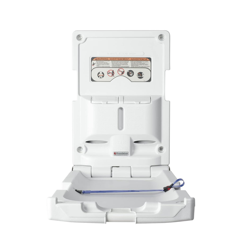 Baby Changing Station with Safety Straps (Light Gray) W519046