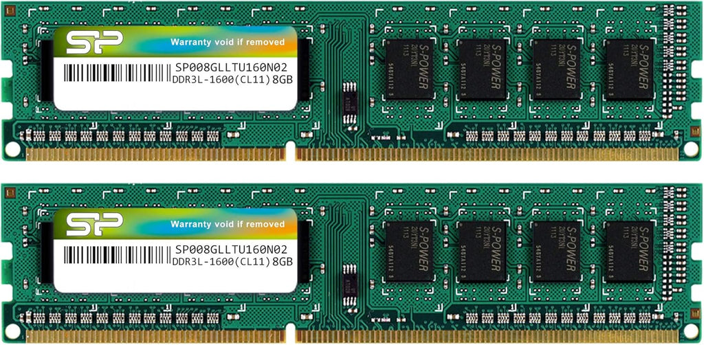DDR3 16GB (2 x 8GB) 1600MHz PC3 12800 240-pin CL11 UDIMM Desktop Memory Module S243