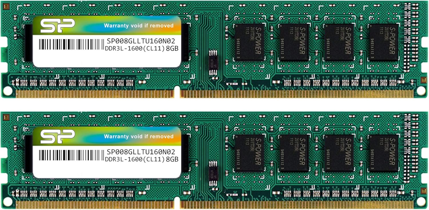 DDR3 16GB (2 x 8GB) 1600MHz PC3 12800 240-pin CL11 UDIMM Desktop Memory Module S243