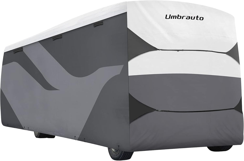 Grey 3 Layers Polypro RV Cover for 31-34Ft Motorhome U7415