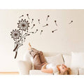 Beige 27in x 59in Floral Wall Decal K8680