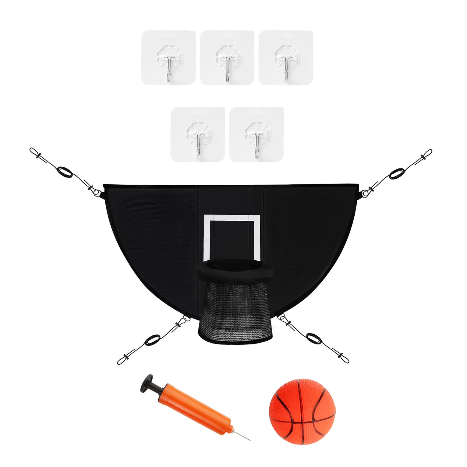 Basketball Hoop for Trampoline with Ropes and Hooks F4593