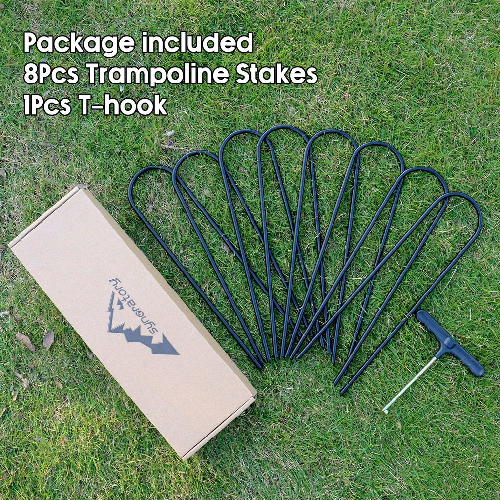 8 Pcs Heavy Duty Trampoline Ground Anchor Y69100