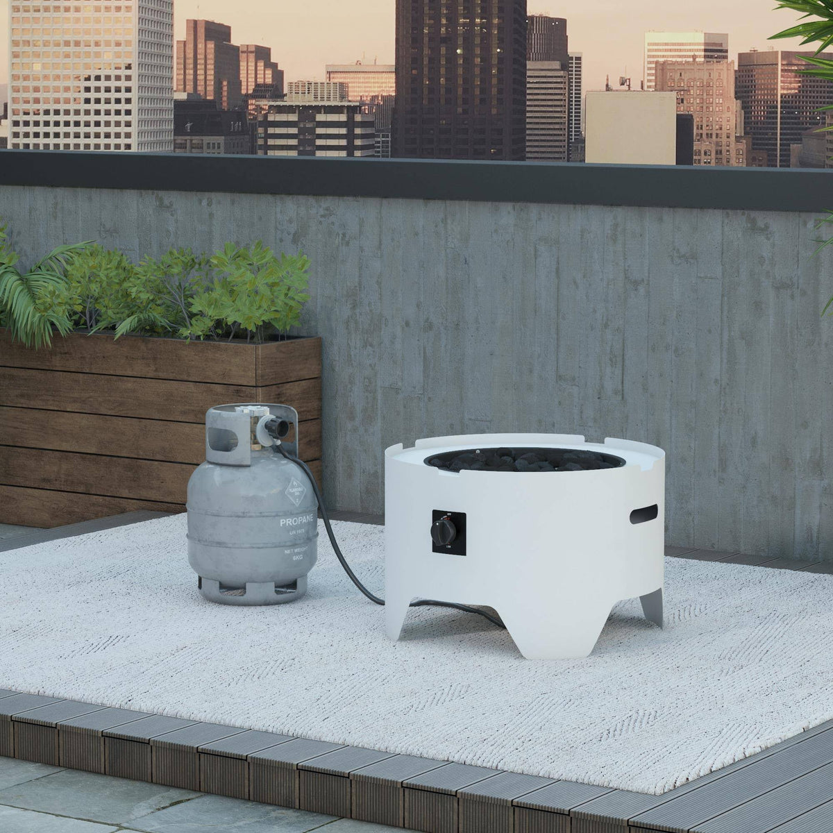 White Fire Pit M4208