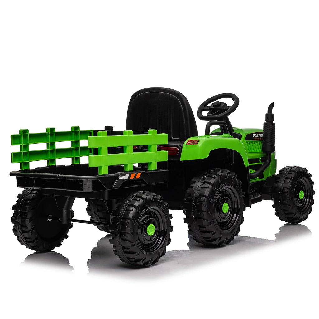 12V Ride-On Tractor with Trailer with Remote Control V97046