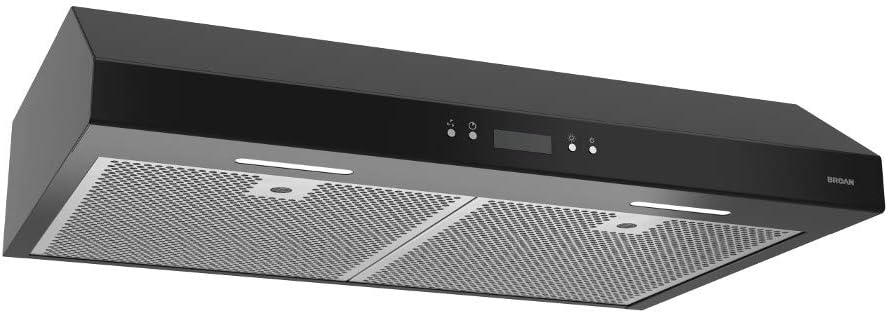 Black 30-Inch Under Cabinet Range Hood with Light Exhaust Fan, 400 CFM Q5091