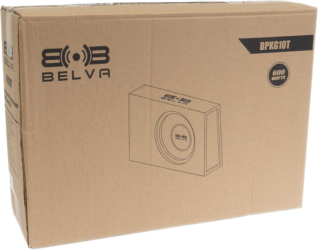 600 Watt Peak 10-inch Amplified Loaded Subwoofer Box V14837