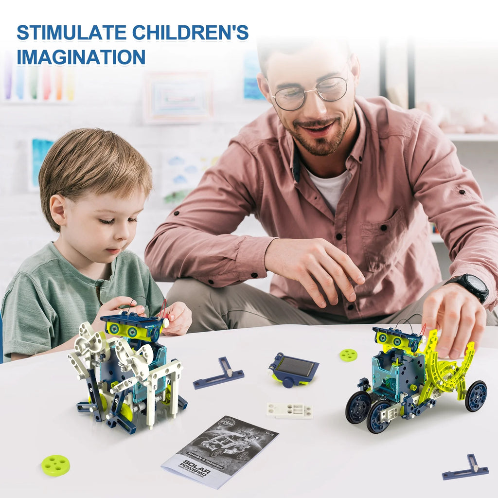 12-in-1 STEM Solar Robot Toys Educational Building Science Experiment Kit W319692