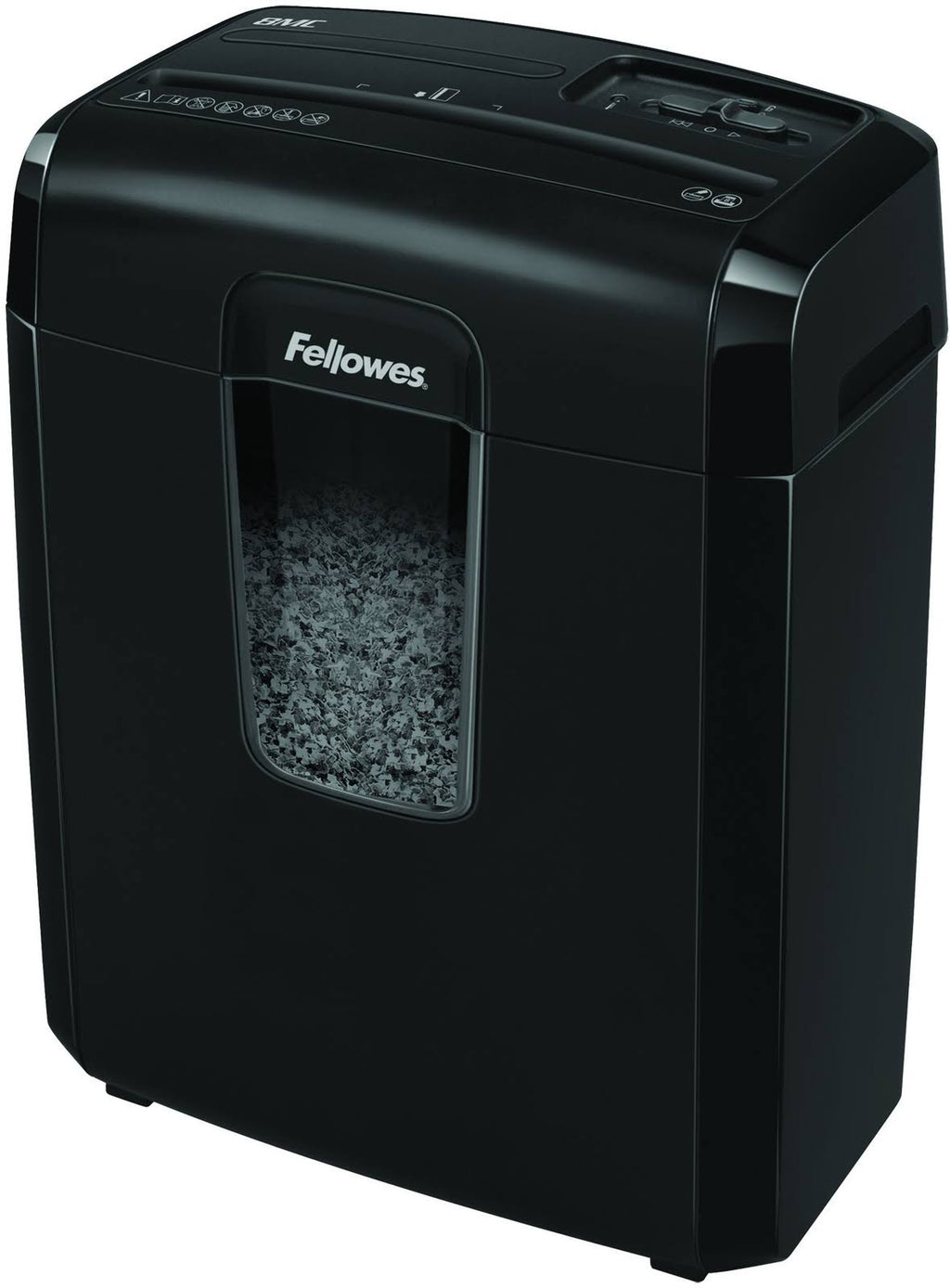 Black 8 Sheet Capacity MicroCut Shredder with Wastebasket H527