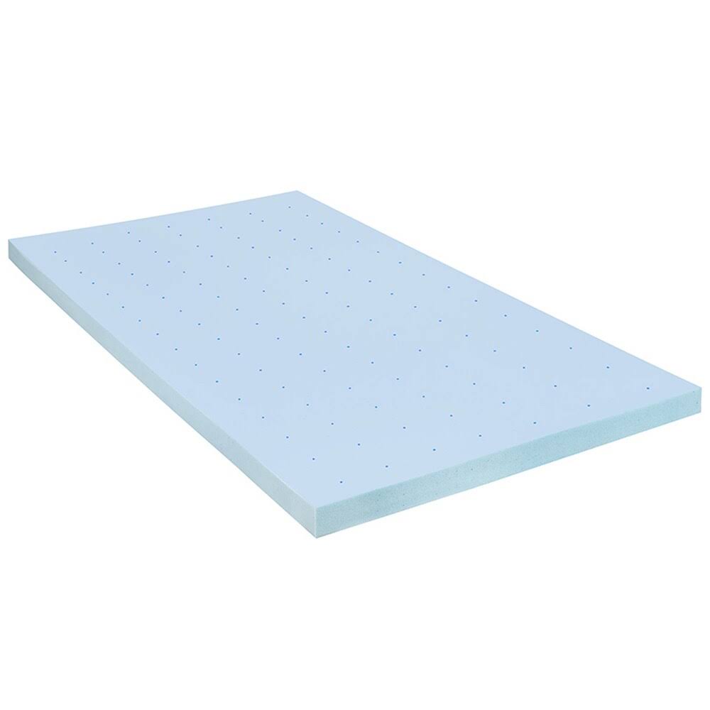 3 inch Cool Gel Infused Memory Foam Mattress Topper, Blue - Twin A301722