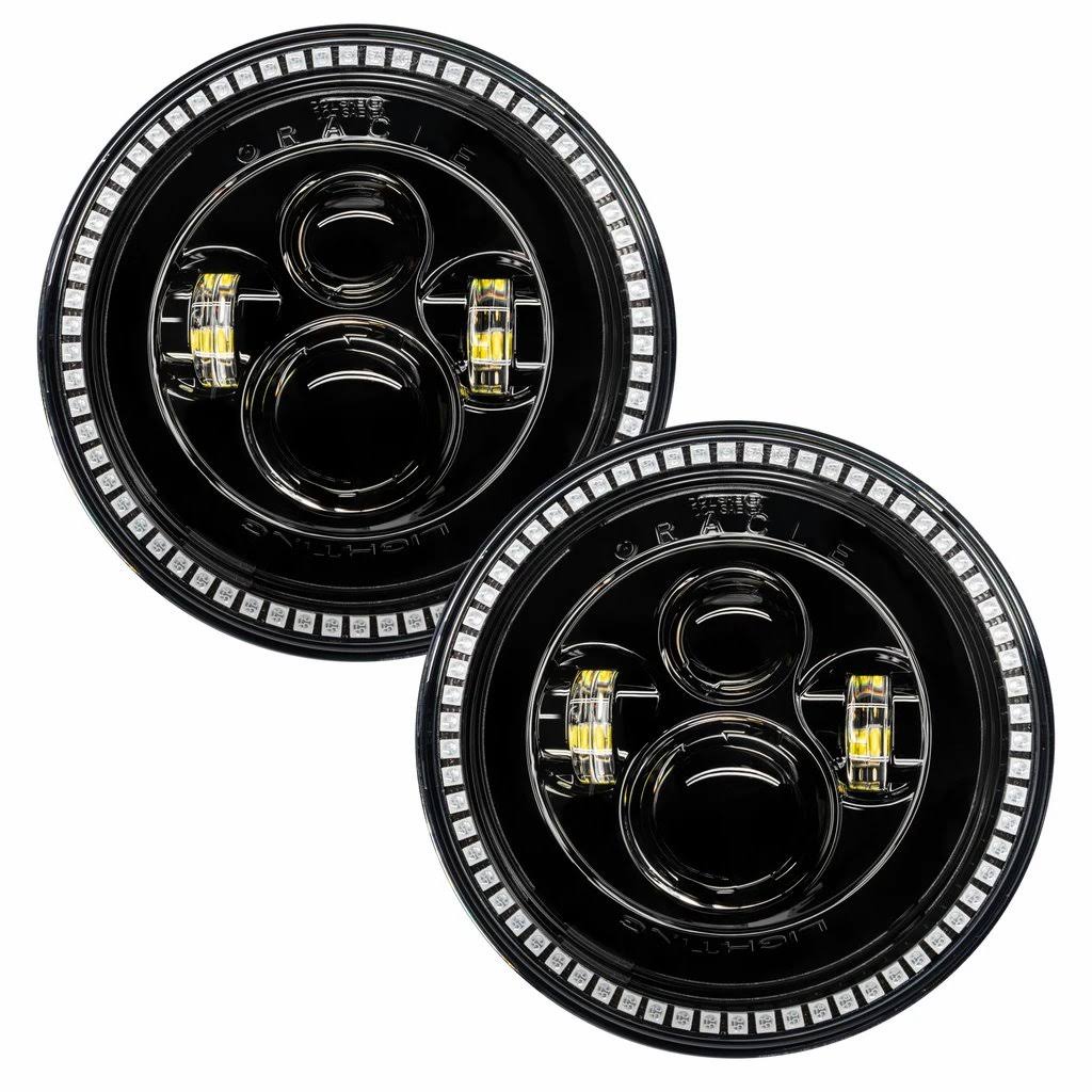 Black Bezel LED Headlights L9669