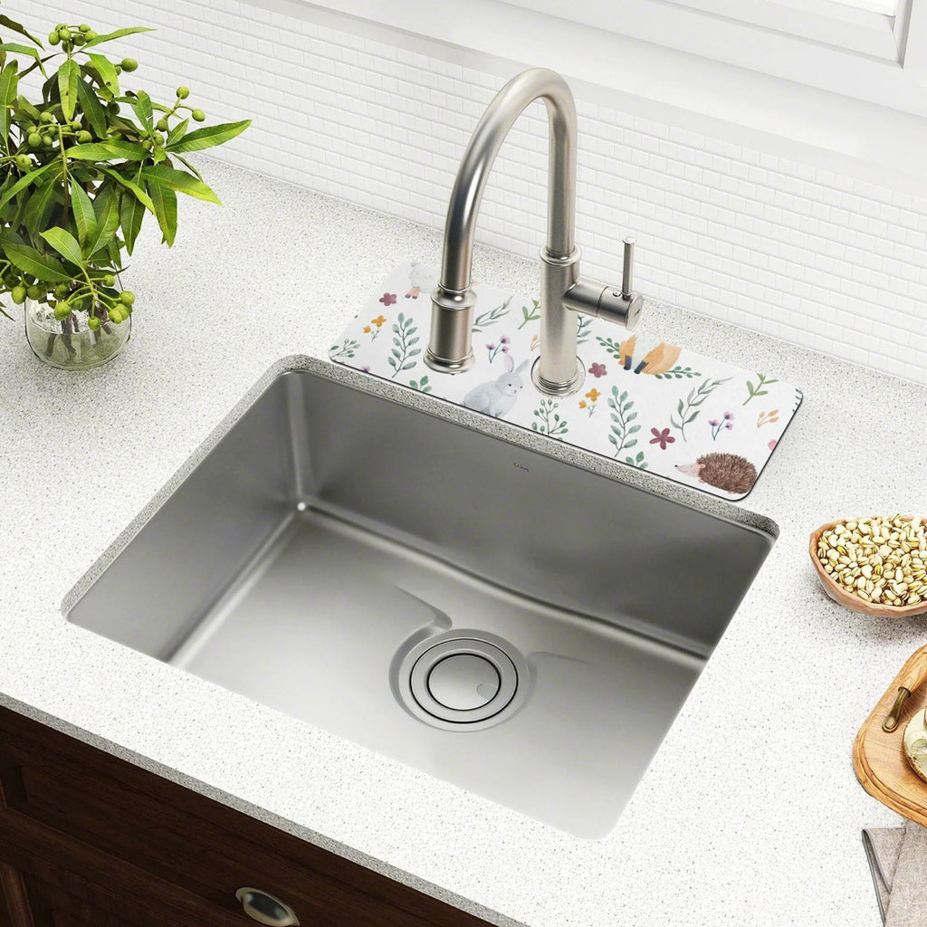 Sink Splash Guard Set with Drying Mat, 2 PCs, 30x5.4in A768707