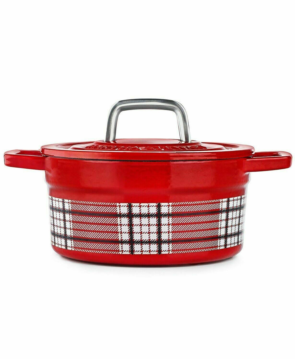 Red Enamel Cast Iron Casserole Dutch Oven K388
