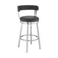 Faux Leather Swivel Bar Stool M434755
