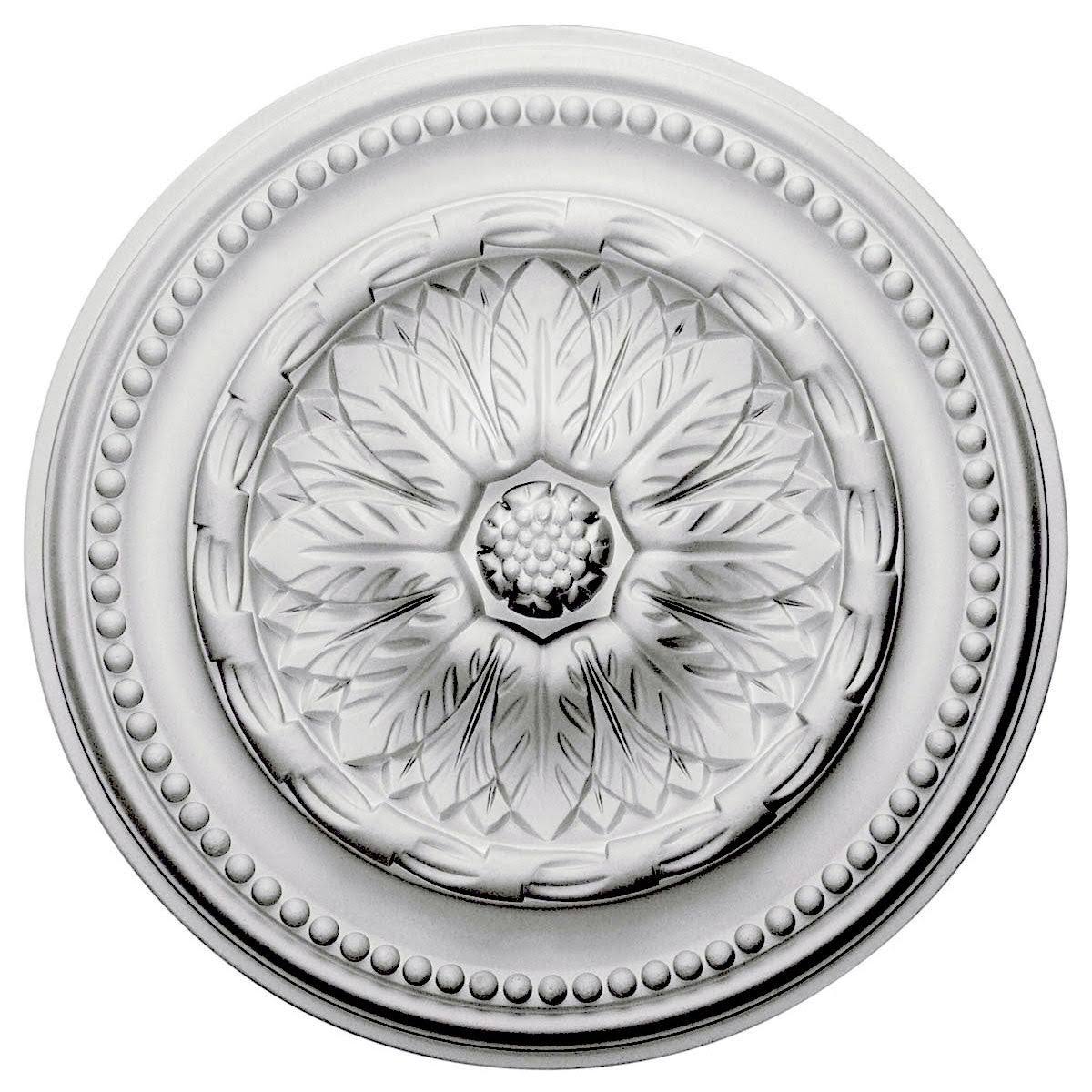 15 3/4x22OD x 1 7/8x22P Hand-Painted Walnut Ceiling Medallion X949789