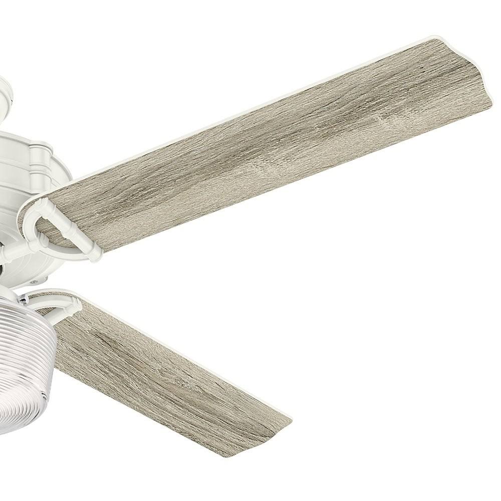 Fresh White Ceiling Fan with Light C18233