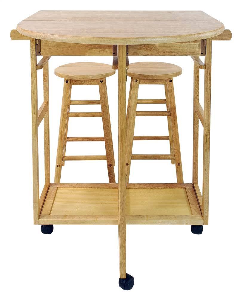 Breakfast Cart 3-piece Set, Natural S380407