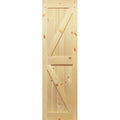 Solid Pine Unfinished Barn Door Slab F70132
