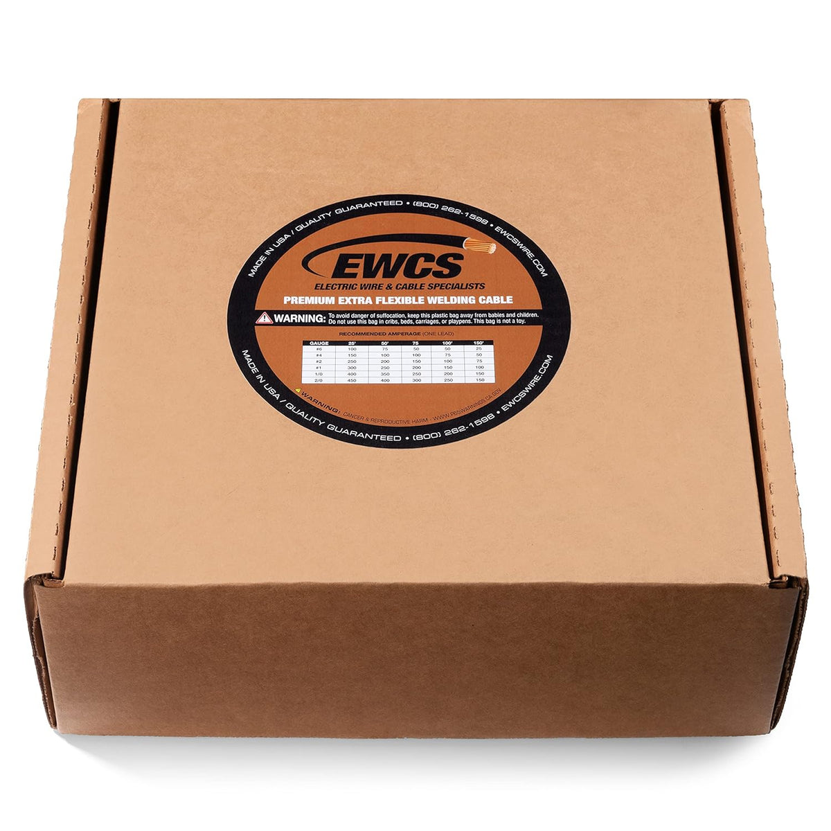 2/0 Gauge Extra Flexible Welding Cable 600 Volt Black 100 Feet I9880