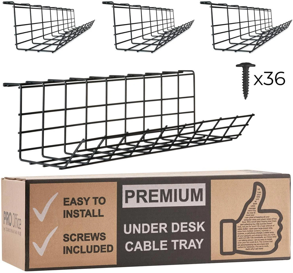 Under Desk Cable Management Tray A875043