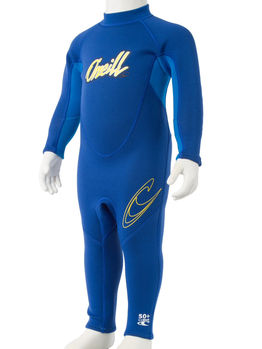 Toddler Full Wetsuit 2 Deep Sea Brite Blue Yellow B187