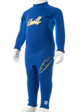 Toddler Full Wetsuit 2 Deep Sea Brite Blue Yellow B187