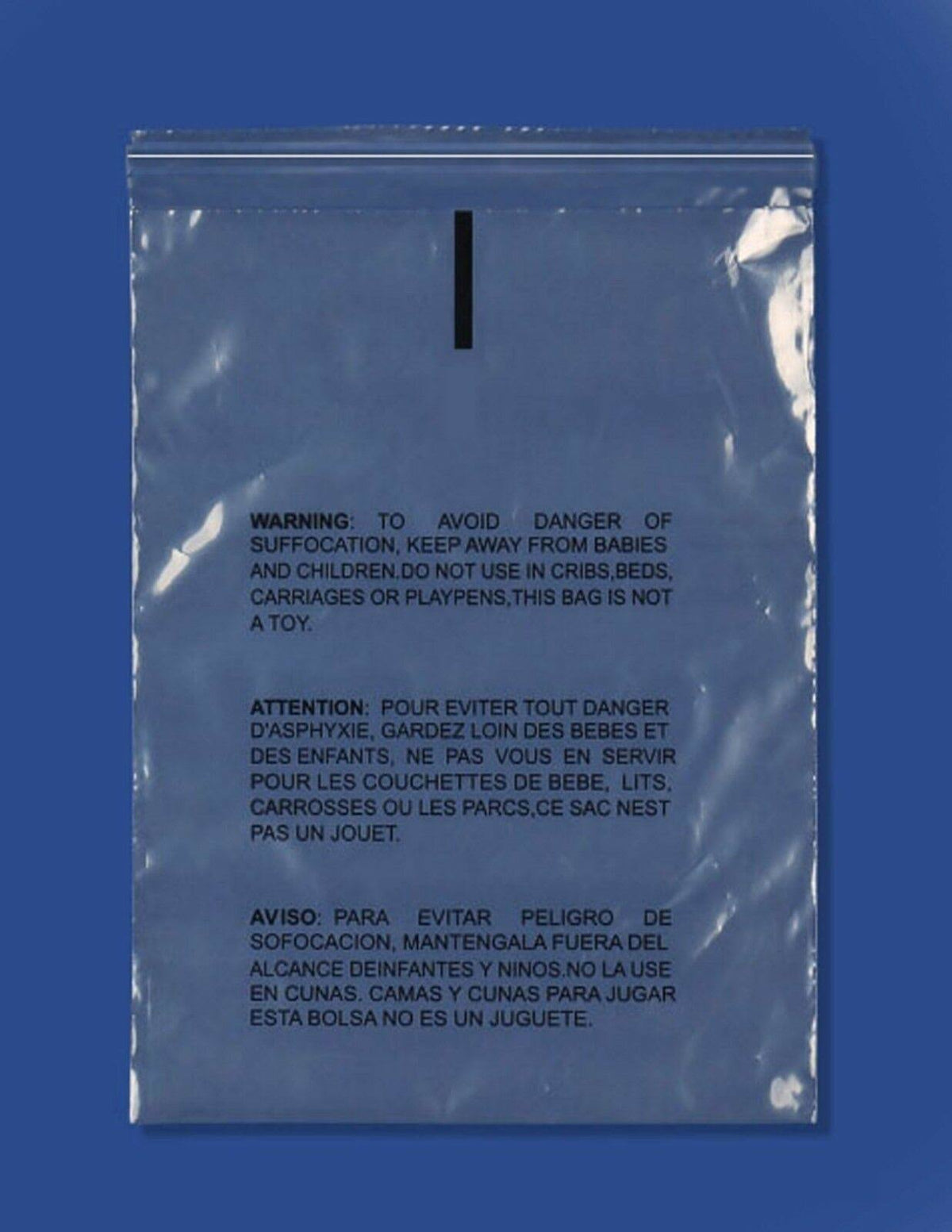 Clear Resealable Poly Bag 1.5 Mil 1000 Pieces K129