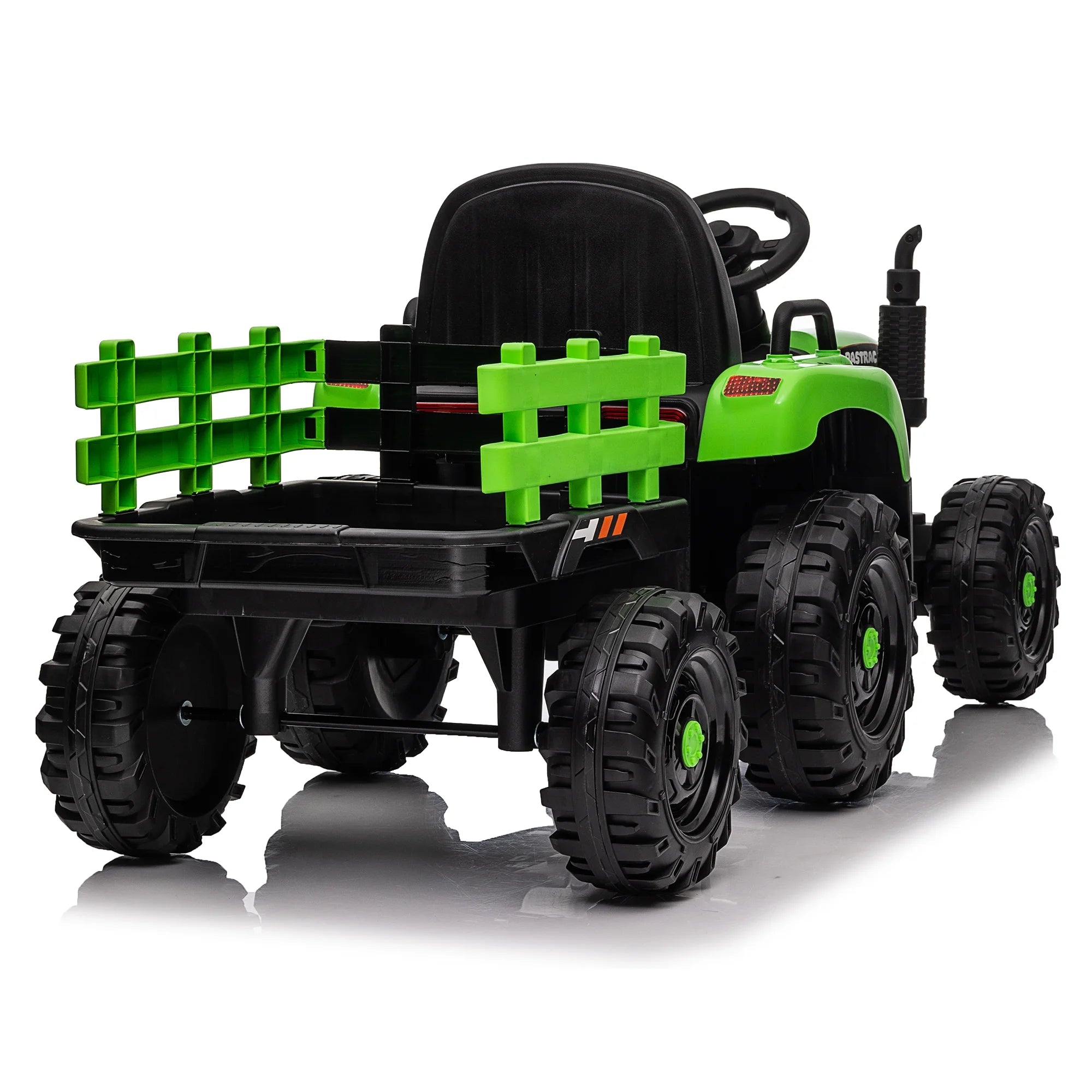 12V Ride-On Tractor with Trailer with Remote Control V97046