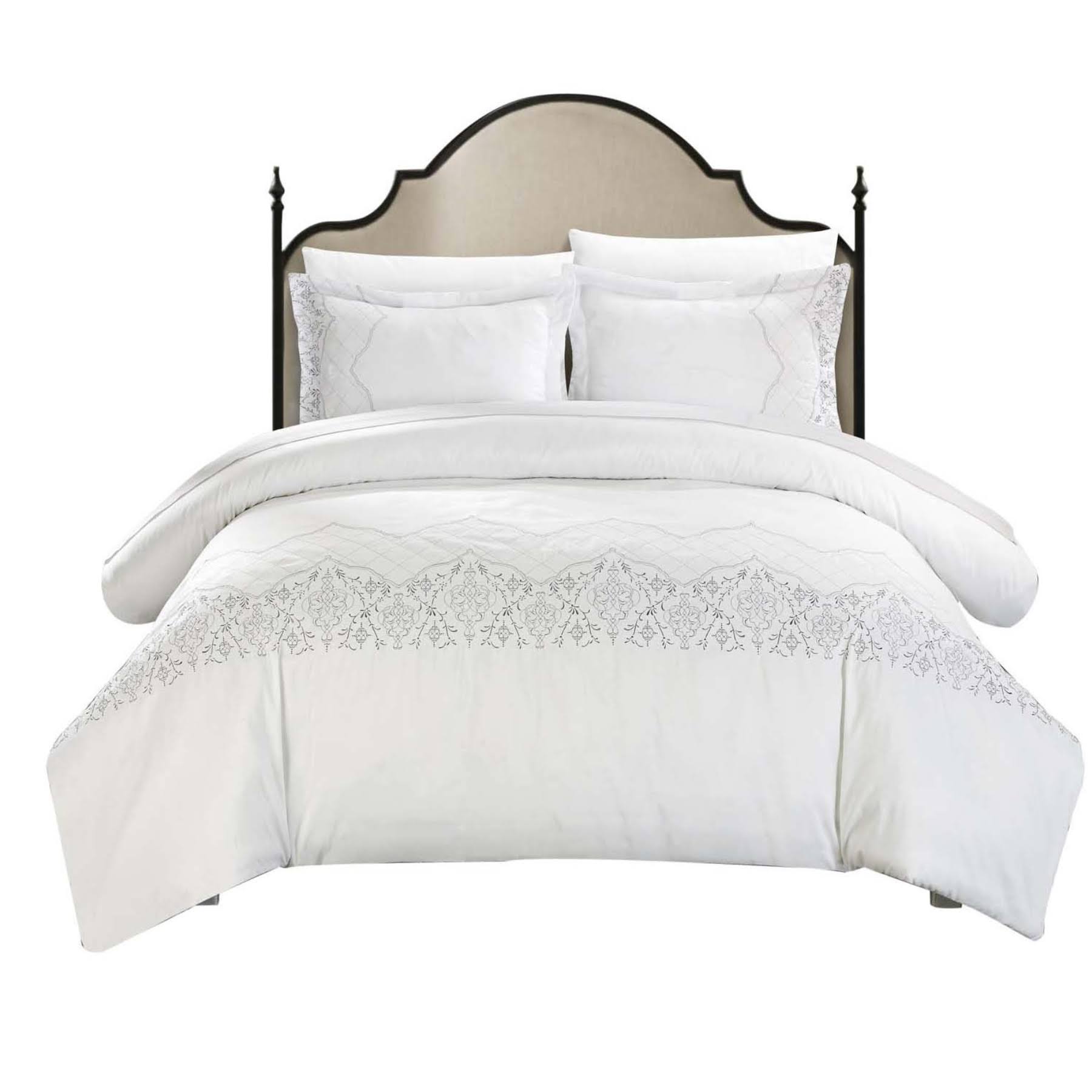 White King & Queen Duvet Cover Set C3455