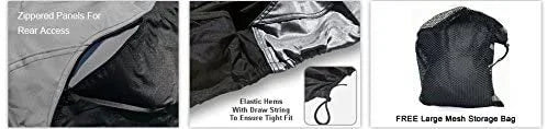 Gray/Black Trailerable Jet Ski Covers with Storage Bag C784