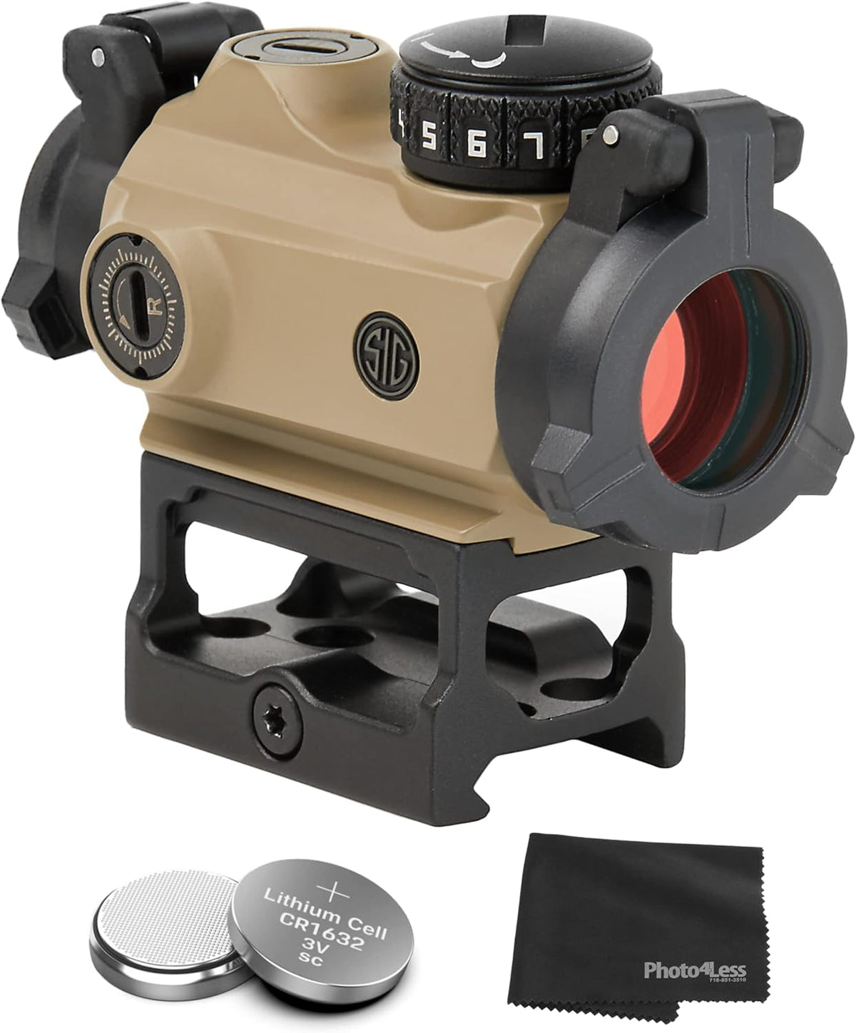 Red Dot Sight with Lens Cleaning Cloth W3188