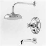 Antique Copper Tub and Shower Trim Set Q1417