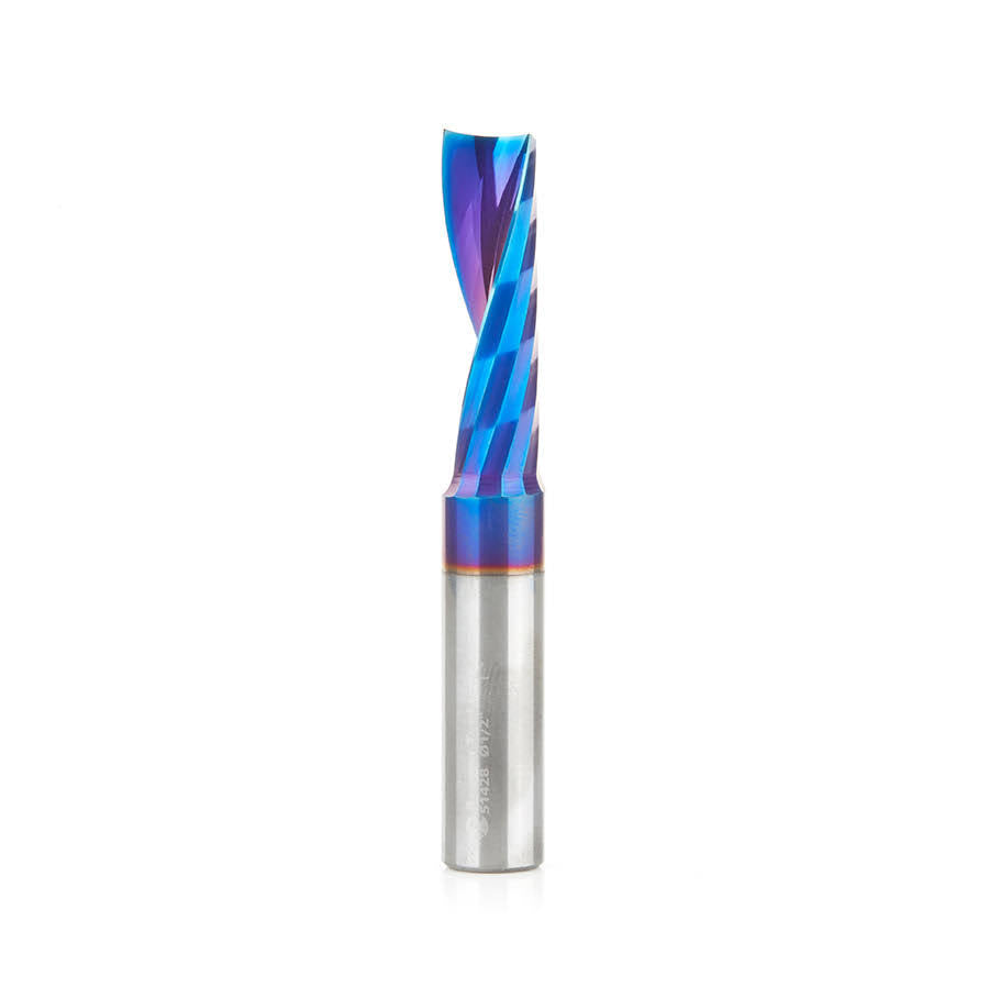 Solid Carbide CNC Spiral Flute Plastic Cutting 1/2 Dia x 1-5/8 x 1/2 inch Sh U201