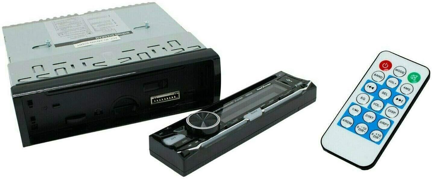 Car Audio Receiver with Bluetooth, FM Receiver, Infrared Remote Control, Pack of 2 P7617